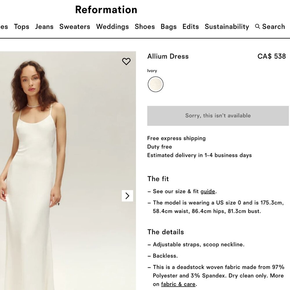 Reformation Allium Dress